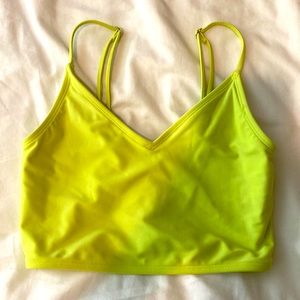 Neon green tank top